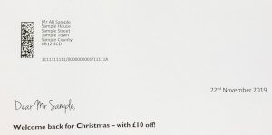 Royal Mail MailMark Example Barcode